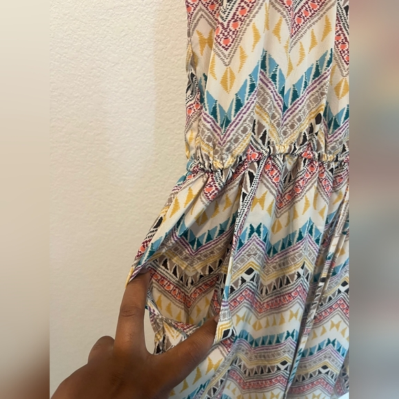 Liberty Love Multicolor Chevron Jumpsuit - Picture 5 of 7